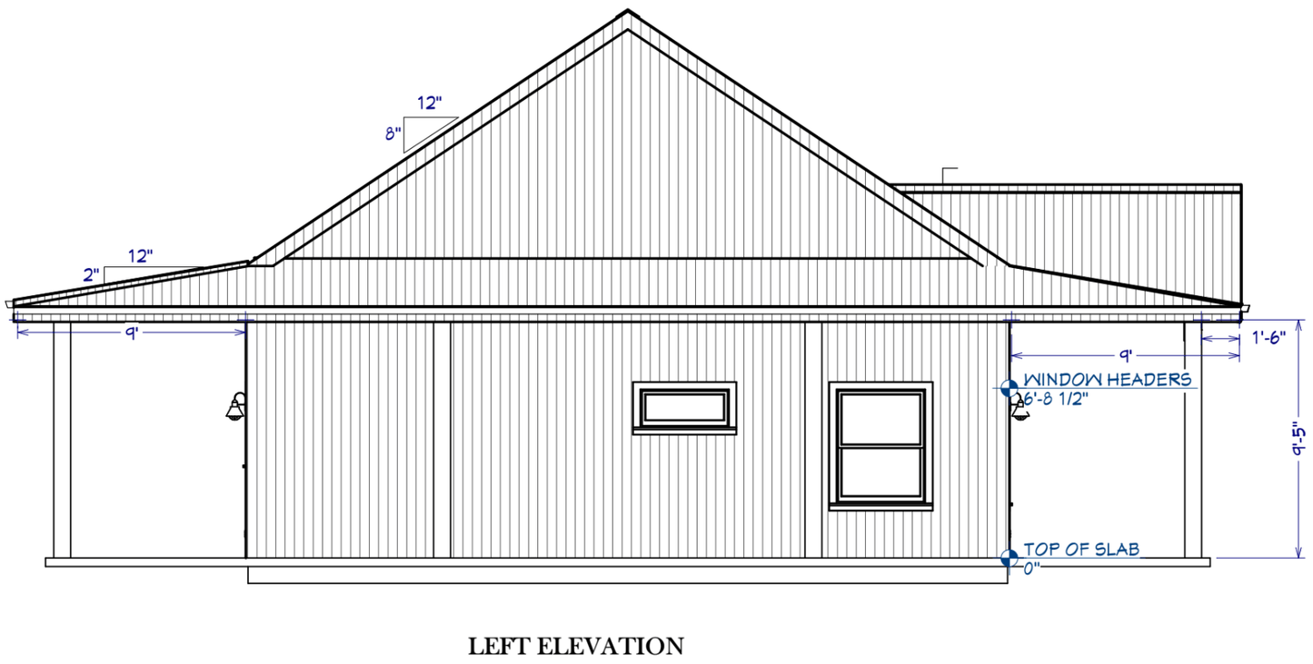 Slatemill Barndominium House Plan (PL-101224)