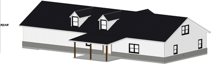 Wisewood Barndominium House Plan (PL-180032)